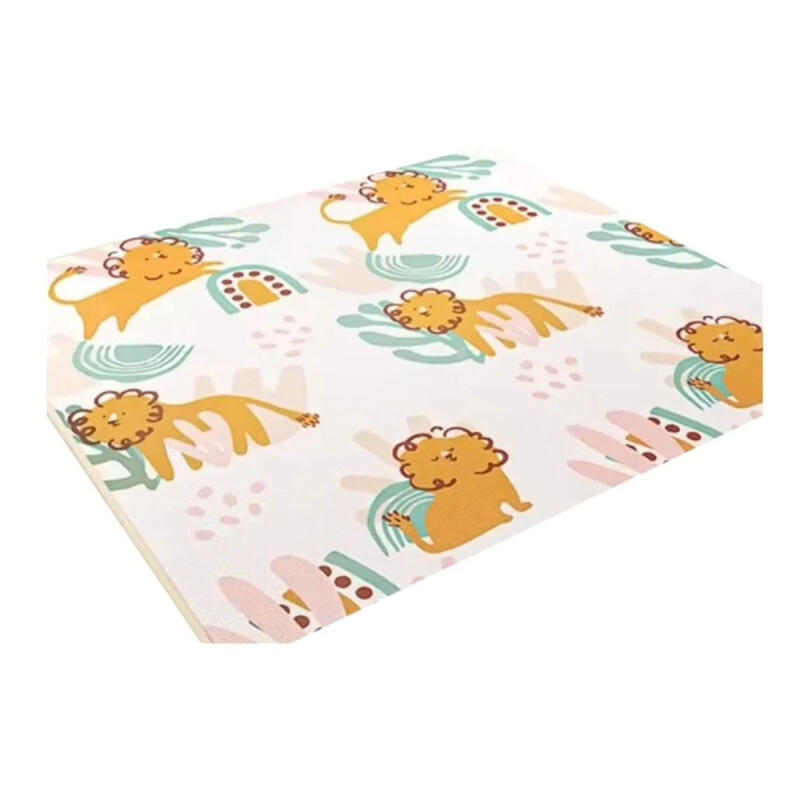 Alfombra Infantil Plegable y Reversible Antideslizante Bebesit Beige Safari