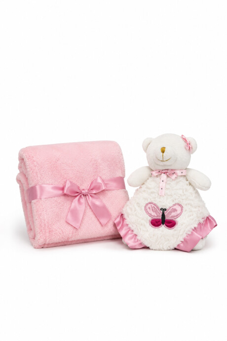 Manta Para Bebé Con Apego Rosa
