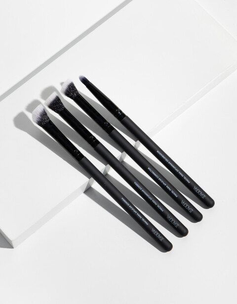 Brochas y Aplicadores Brochas Set De 4 Brochas Para Ojos - Negro