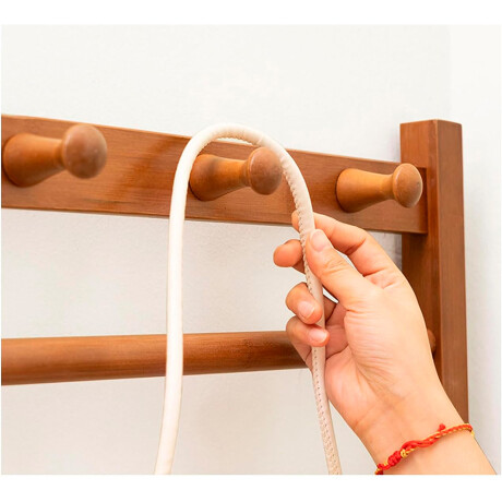 Perchero Esquinero de Madera Bambú 37X170 cm Caoba 1009-1 001