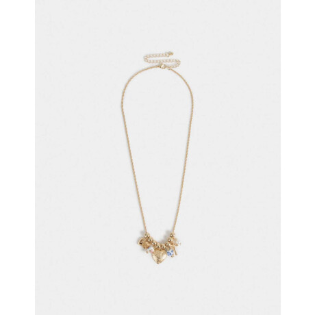 Collar Corto Multi Dijes Dorado