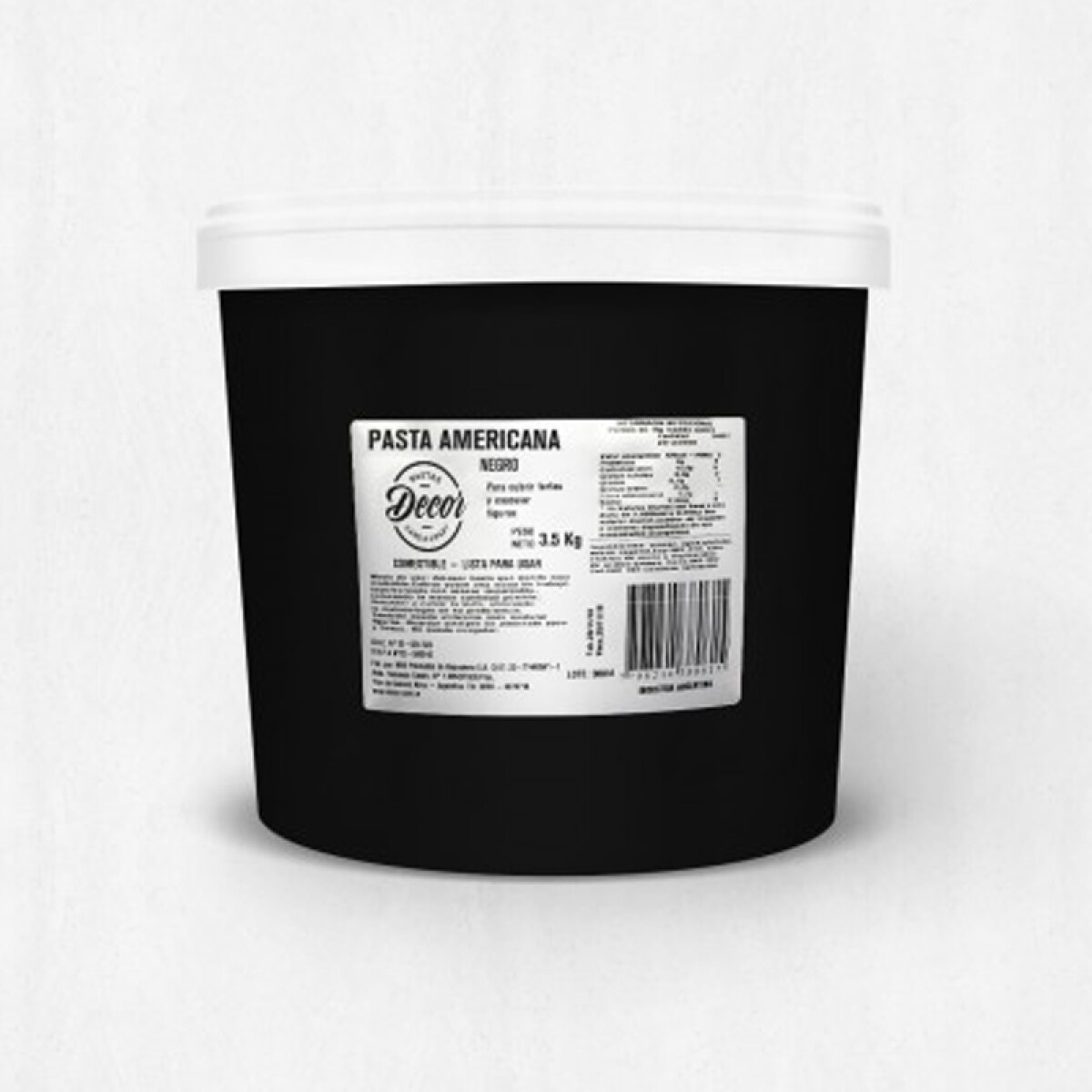 Pasta Americana Negro - 3,5 kg 