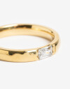 Anillos Chicos Strass Anillo De Acero Con Cubic - Dorado