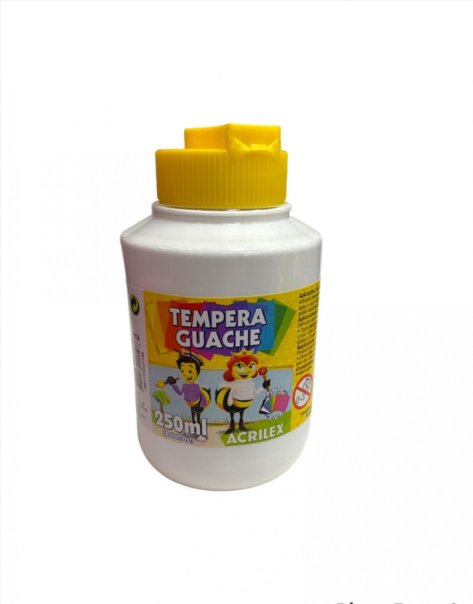 Tempera Acrilex 250ml - 519 Blanco 