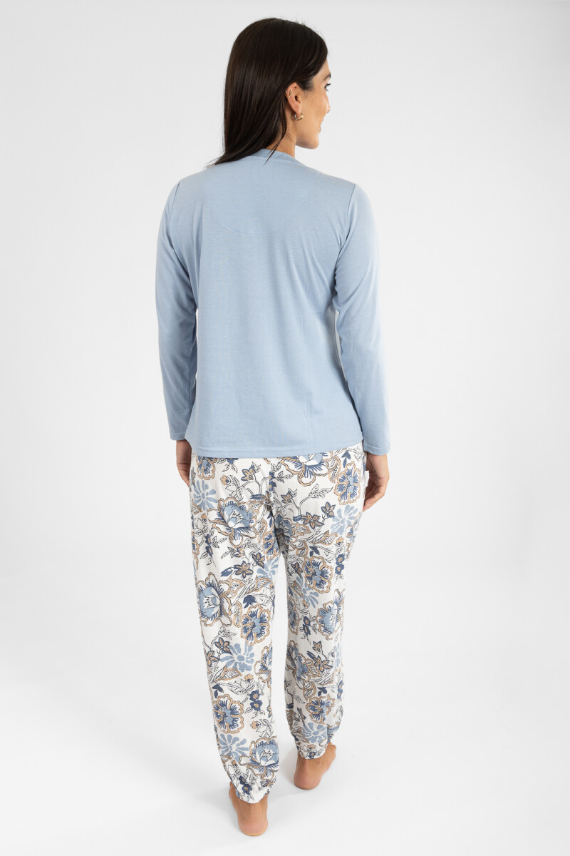 Pijama salvia Celeste