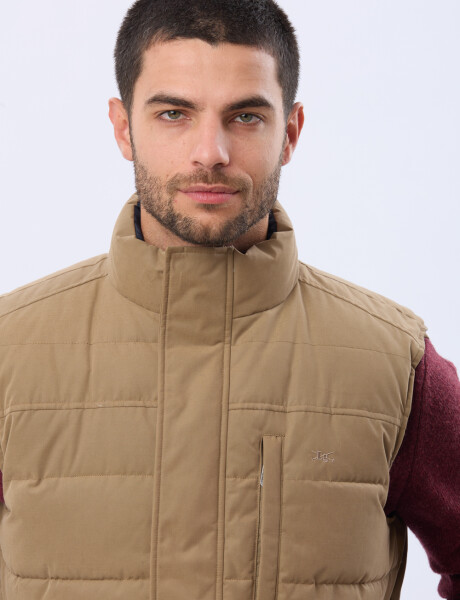 CHALECO REVERSIBLE CAPITONEADO Beige
