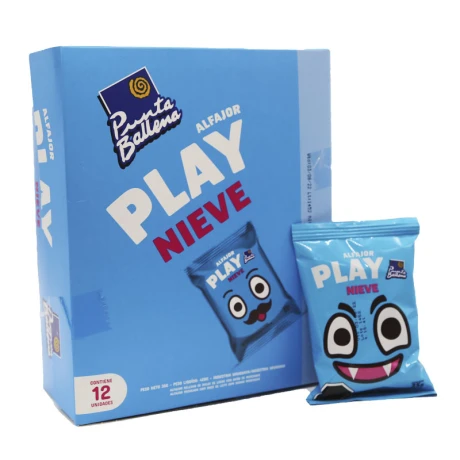Alfajor Play X 12 unidades PUNTA BALLENA Nieve