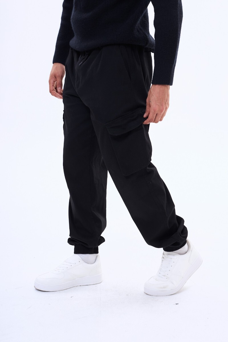 Pantalon de gabardina Rocha Negro
