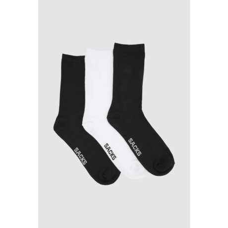 Pack x 3 medias hombre lisas media caña Variante 43