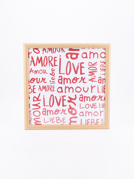 CUADRO LOVE BORADO ESTAMPADO 1