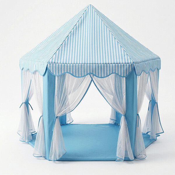 Carpa Casita Infantil Tipi Casa Para Niños Plegable Castillo Con Cortinas Imback Color Celeste Carpa Casita Infantil Tipi Casa Para Niños Plegable Castillo Con Cortinas Imback Color Celeste