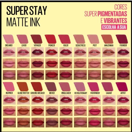 Labial líquido matte Ink Maybelline Ruler 80