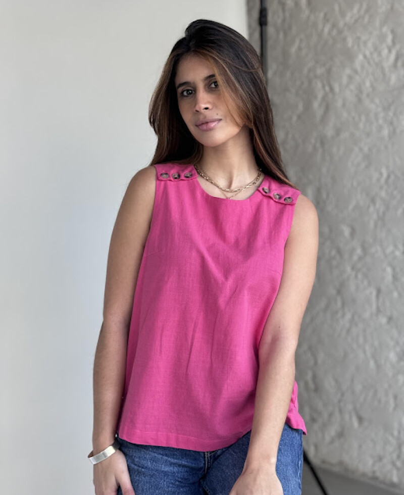 Blusa Franca fucsia