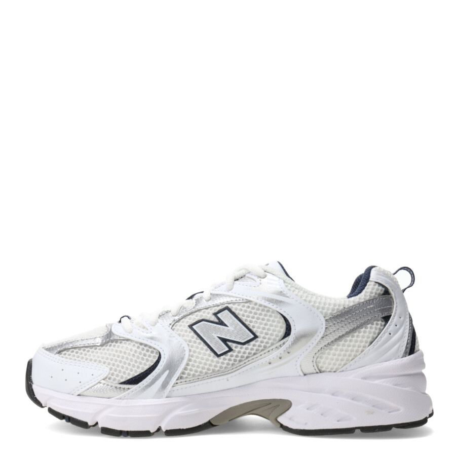 Championes Unisex New Balance 530 Blanco - Plateado - Azul