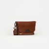 Mini bag Nina en cuero graneado Tabaco Niquel