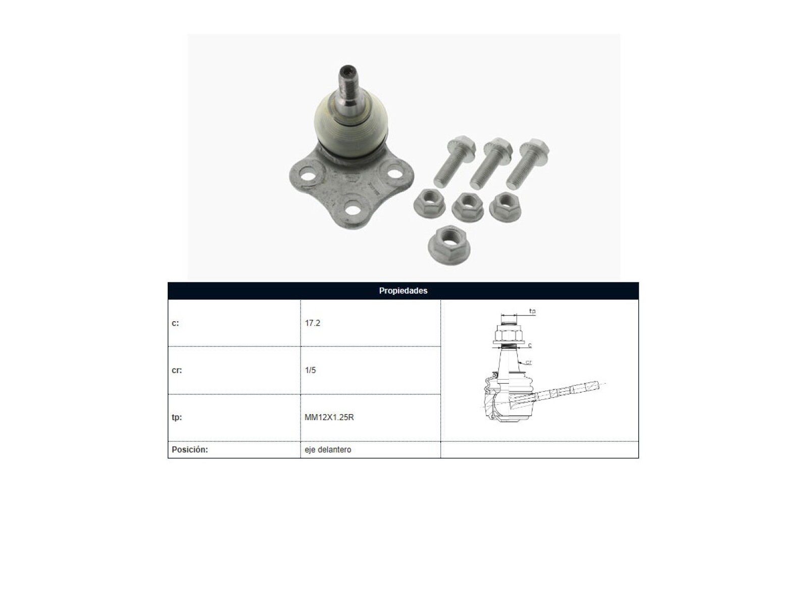 Rotula Del Renault Megane/Fluence 08-18 Der/Izq 