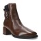 Botas de Mujer Bottero VIKET con taco de cuero Marrón Capuchino