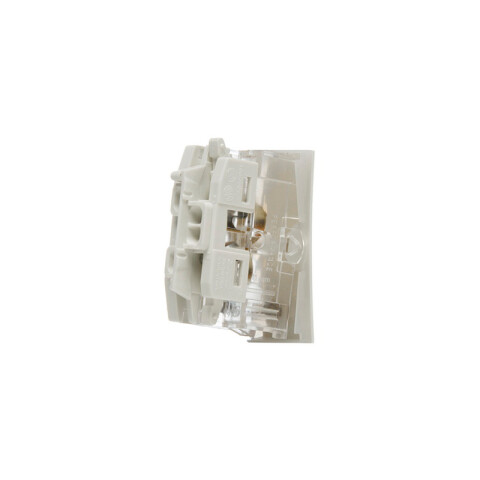 Mód. pulsador neutro 10A 250V bianco reale Silight SK3118