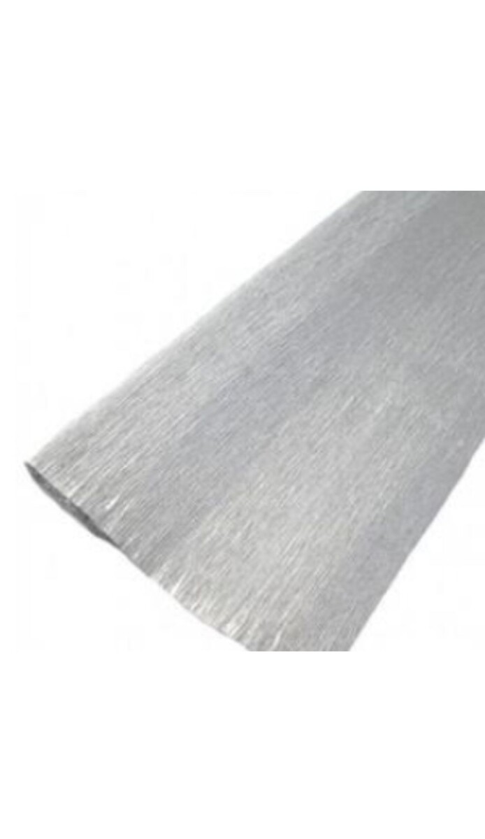 PAPEL CREPE METALIZADO GRIS 1m X 0.90 1pcs 