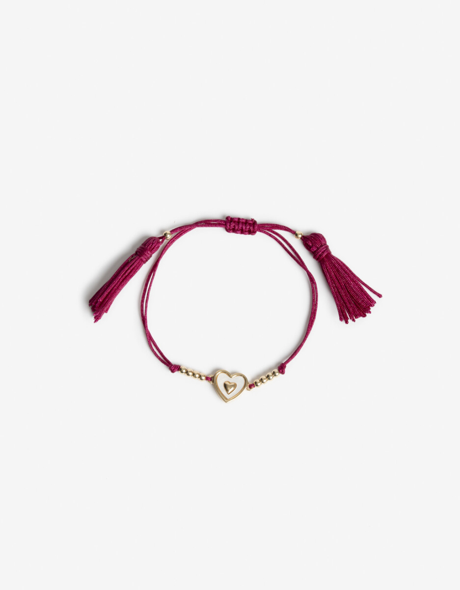 Pulsera Flexible Cordón Corazón 