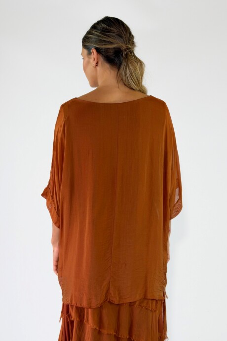 BLUSA ANDROS Terracota