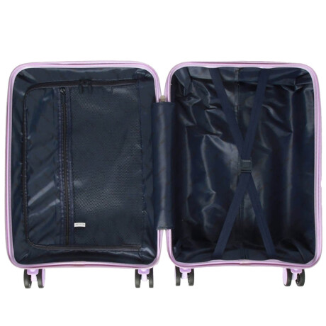 Set X3 Valijas De Viaje Rígidas 4 ruedas 20, 24 y 28 Violeta