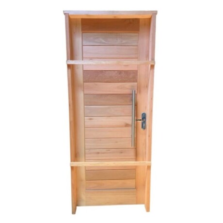 PUERTA EXTRIOR DE EUCALIPTO 2,05 X 0,85 CON BARRAL Y MANIJA - IZQUIERDA PUERTA EXTRIOR DE EUCALIPTO 2,05 X 0,85 CON BARRAL Y MANIJA - IZQUIERDA