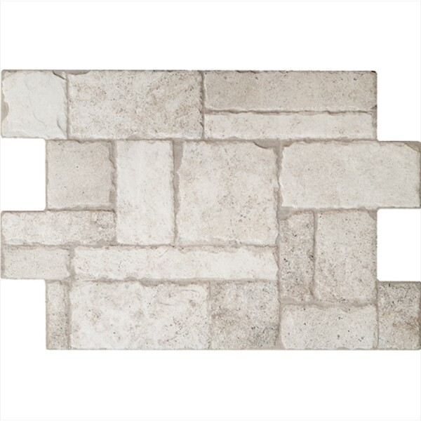 PORCELANATO PARA EXTERIOR BORGOGNA WHITE STONEWORK "A" 44.2X66.4 CM Porcelanato Para Exterior Borgogna White Stonework "a" 44.2x66.4 Cm