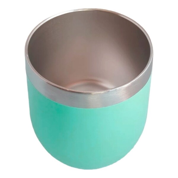 Mate Vaso Térmico 230ml Con Tapa Acero Inoxidable Calidad Color Variante Verdeagua