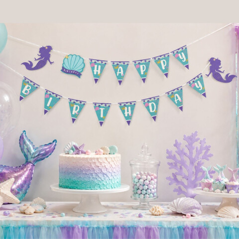 Guirnalda Happy Birthday Sirena Guirnalda Happy Birthday Sirena