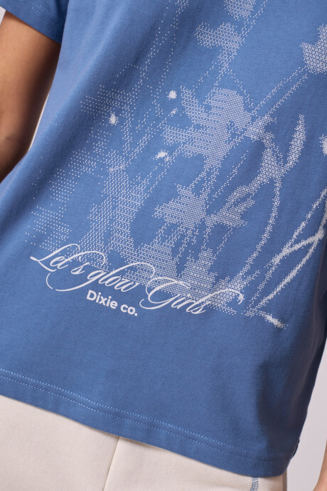 T-SHIRT CRUMI DIXIE Azul Piedra