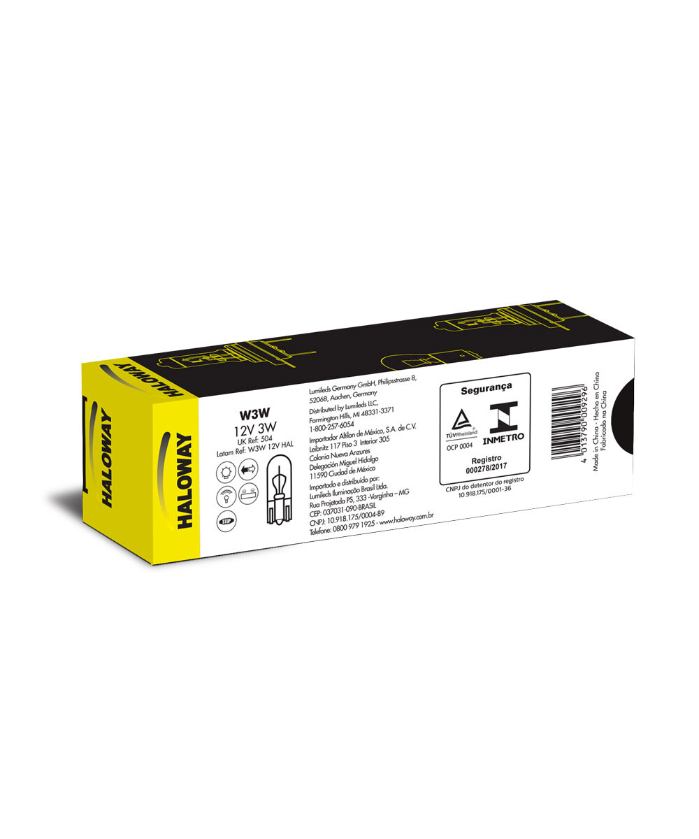 LAMPARA - W3W 12V =01712 HALOWAY 