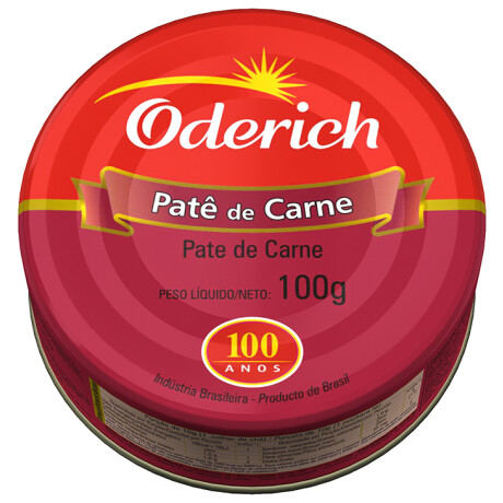 PATE ODERICH LATA 100G CARNE PATE ODERICH LATA 100G CARNE