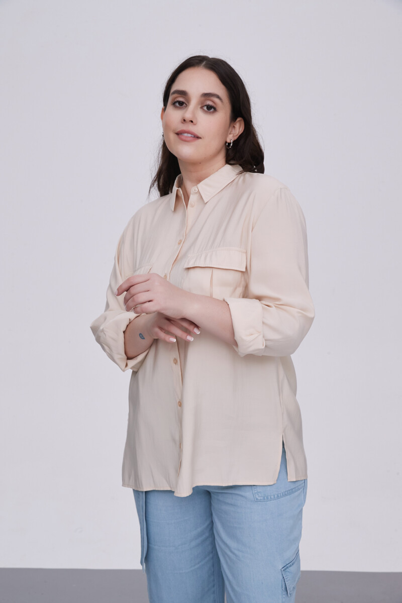 Camisa Aniux - Beige Claro 