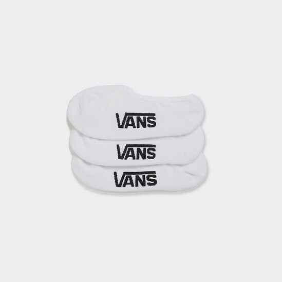 Medias Vans Classic No Show 3 Pares Blanco
