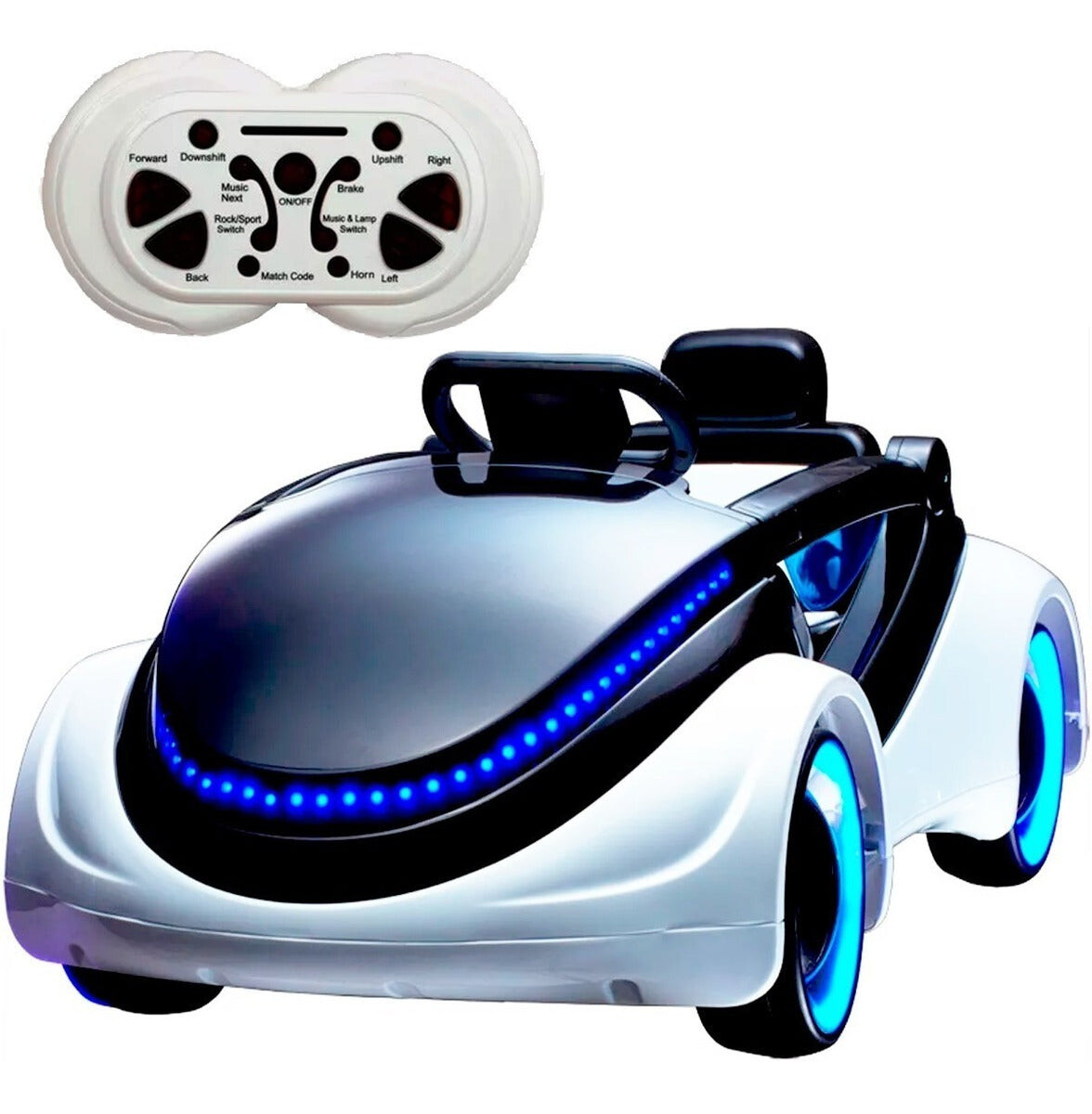 Auto A Batería Neo C/ Control Remoto Luces Mp3 Sonido 