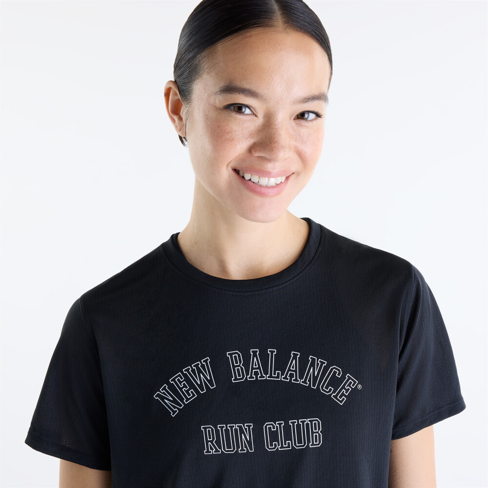 Grey Day Running Pack T-Shirt Womens Black