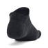 UA Essential No Show 3pk-WHT BLK-001