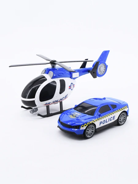 HELICOPTERO POLICE AZUL