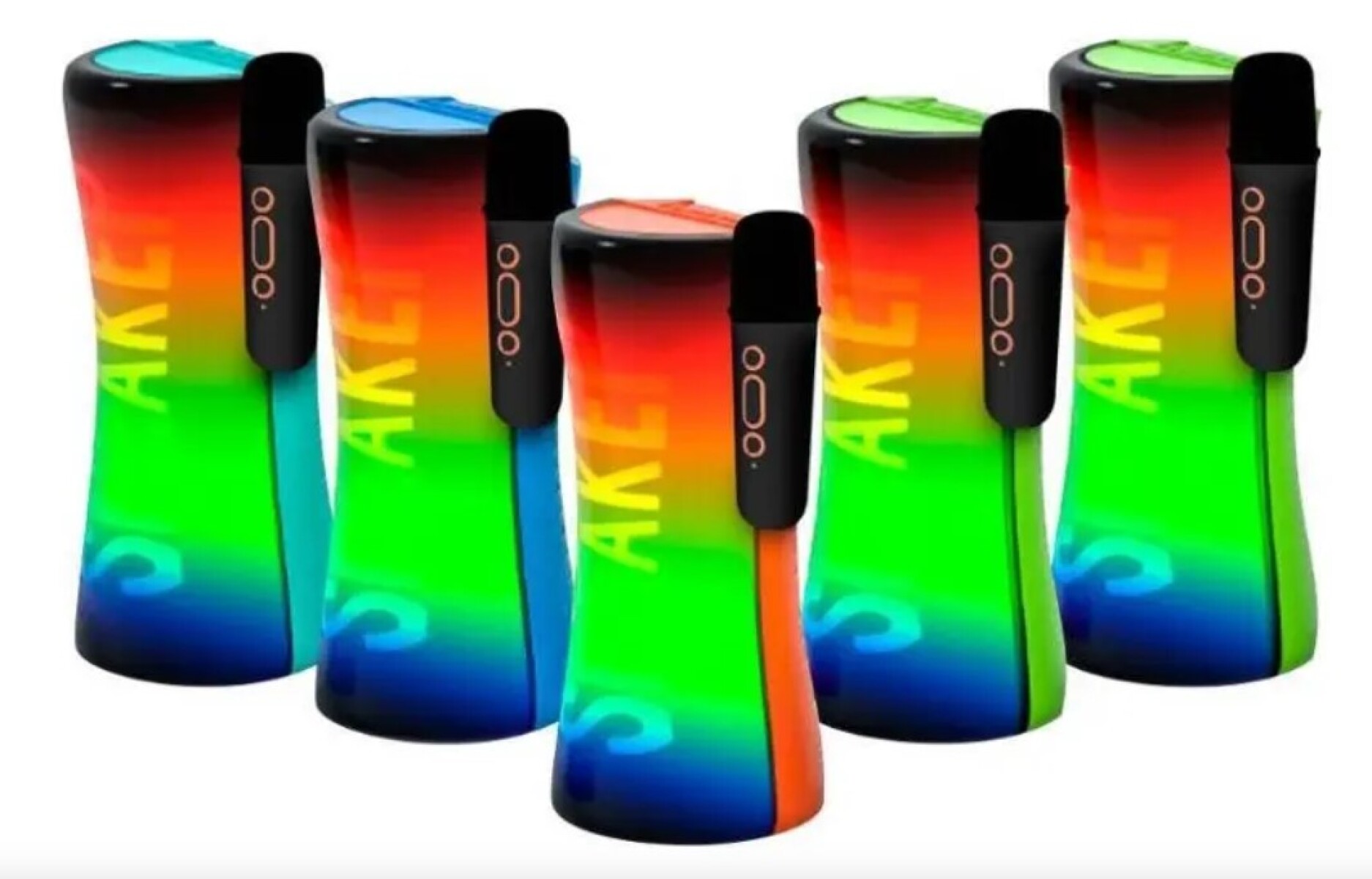 Parlante Bluetooth Portátil RGB Con Micrófono Inalámbrico FM USB 