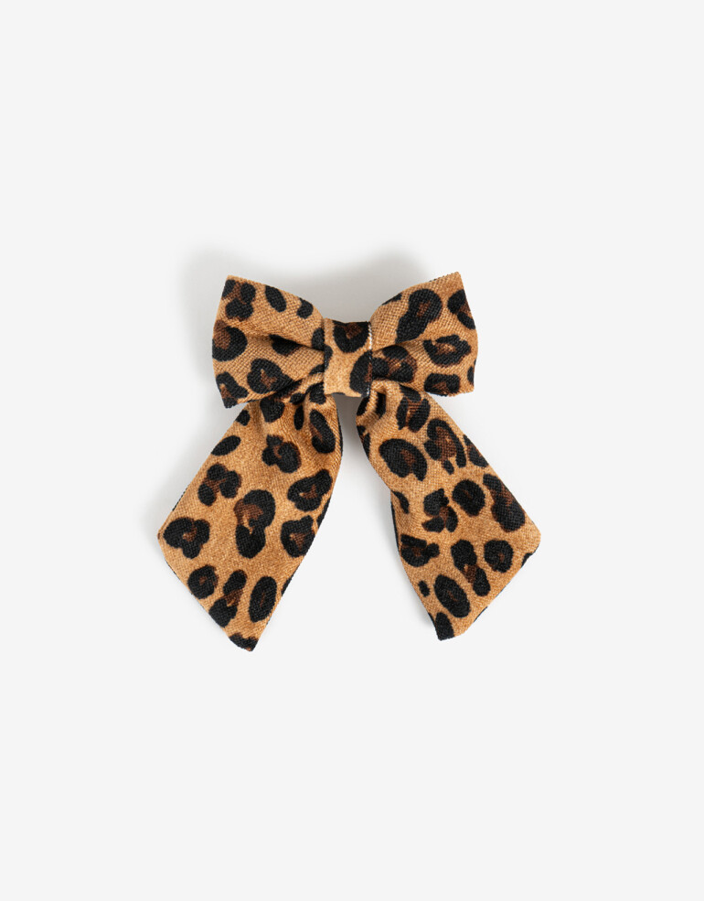 Hebillas Francesas Estampados Hebilla Francesa Con Moño Textil Estampad - Estampado Animal Print