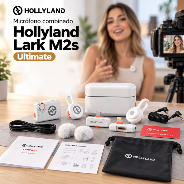 Micrófono Combinado Hollyland Lark M2s Ultimate MICROFONO HOLLYLAND LARK M2S ULTIM COMBO