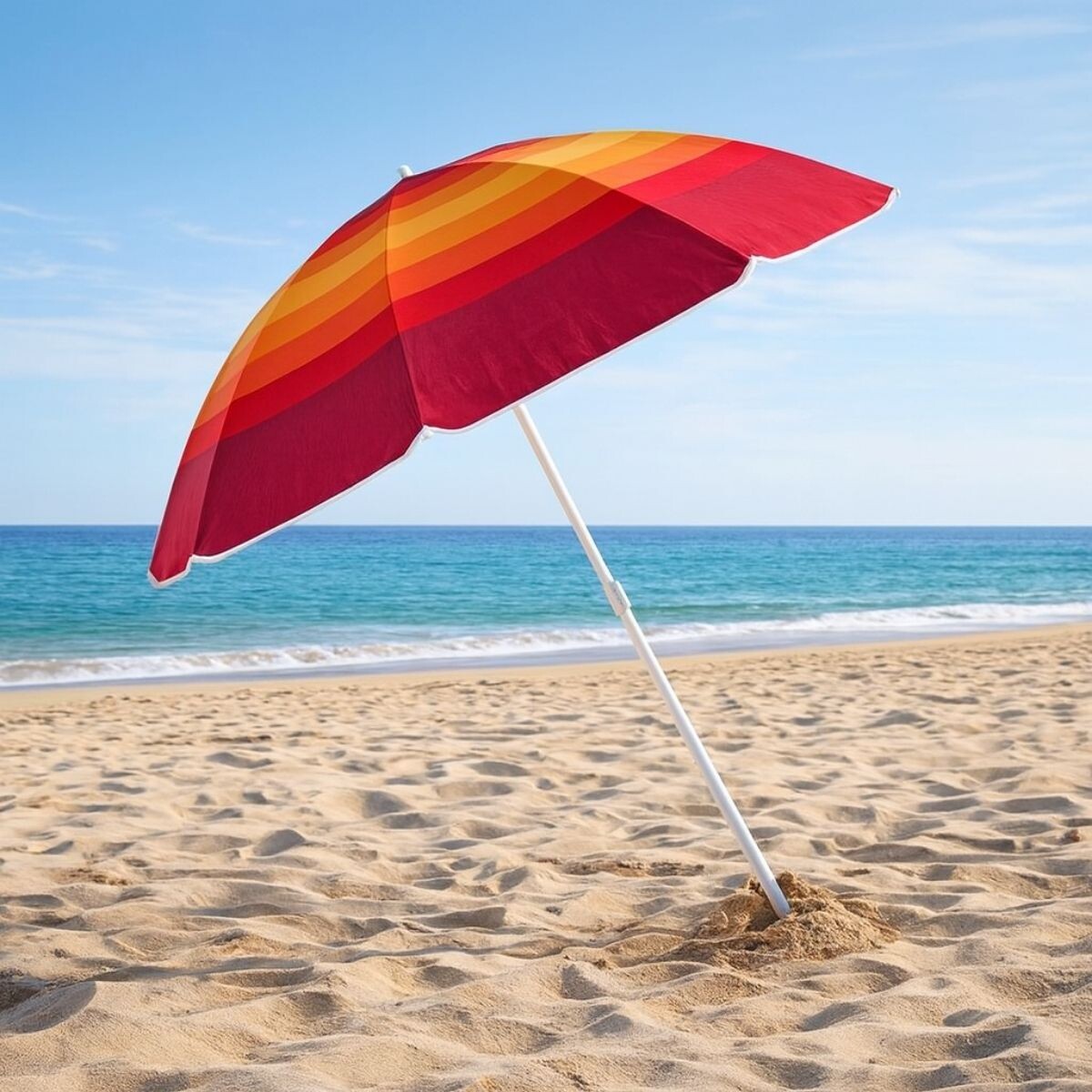 Sombrilla 1,80 mrs Polyester 50+UV - NARANJA 