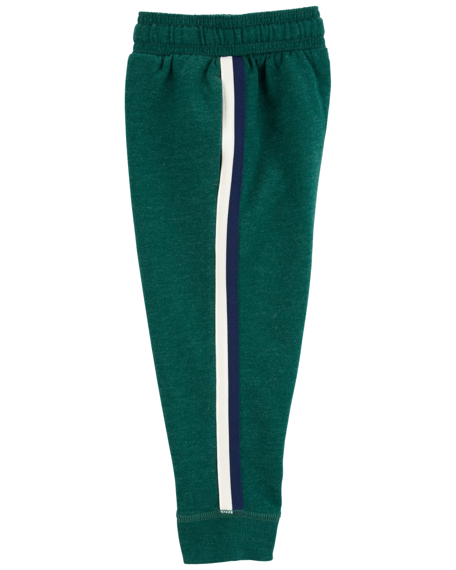 Pantalón de algodón, con franja lateral, verde Pantalón de algodón, con franja lateral, verde