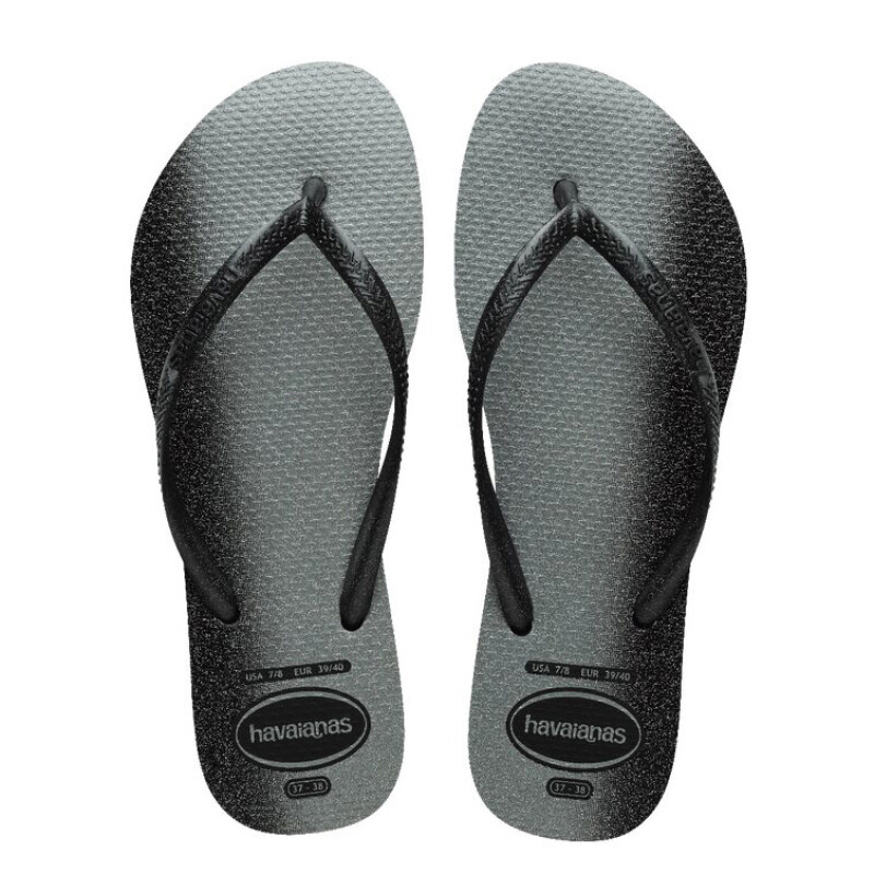Sandalias de Mujer Havaianas Slim Gloss Negro