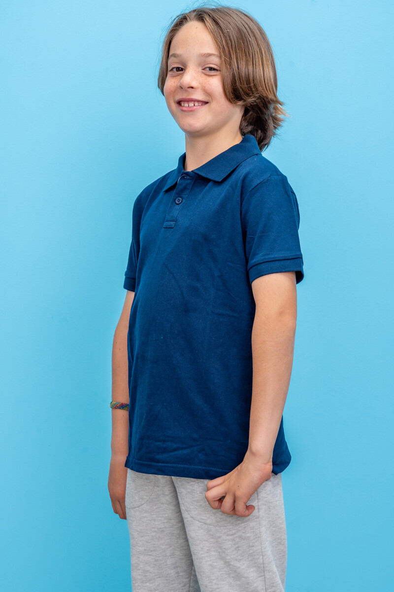 Camiseta Polo Azul