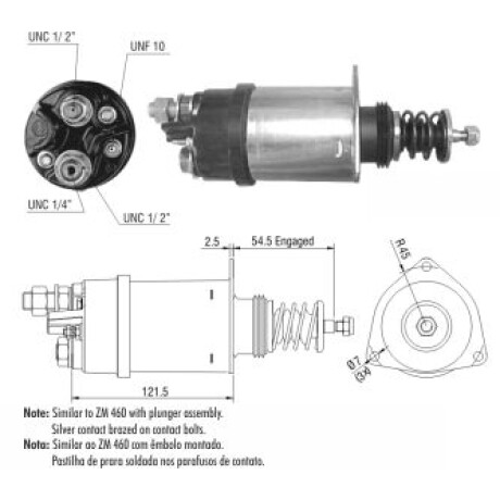 AUTOMATICO DE ARRANQUE - CUMMINS EMBOLO 37MT 24V ZM AUTOMATICO DE ARRANQUE - CUMMINS EMBOLO 37MT 24V ZM