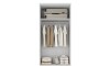 Ropero Americano PLUS 2 puertas + 2 Cajones - 100%MDF Blanco