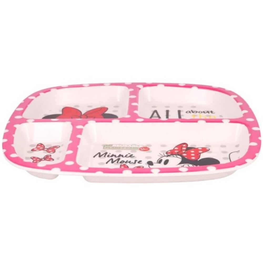 Plato Bamboo C/Repart Minnie BAZAR BAMBOO PLATO C/REPART MINNIE