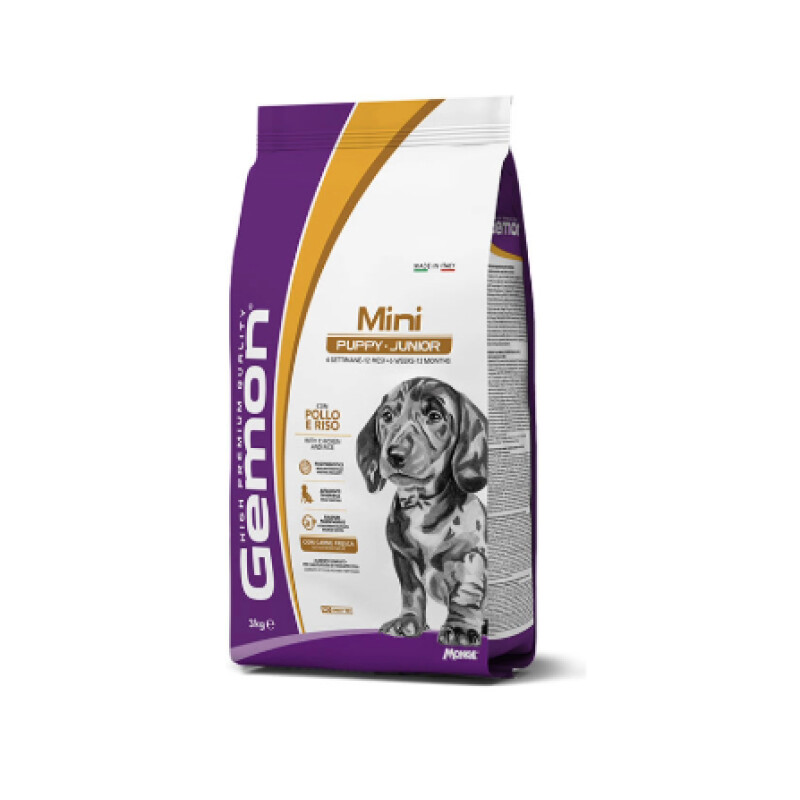 Gemon Mini Junior con Pollo y Arroz 3kgs Gemon Mini Junior con Pollo y Arroz 3kgs